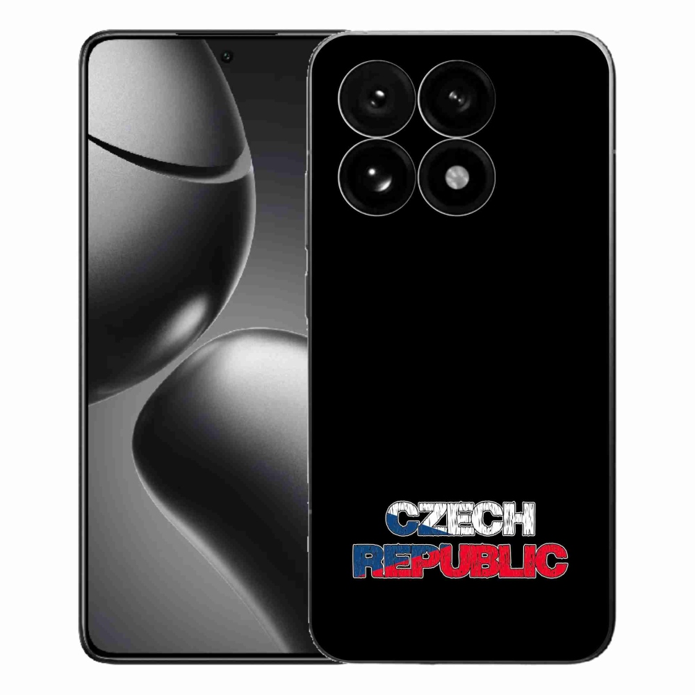 Gelový kryt mmCase na Xiaomi 15T - Czech Republic černé pozadí