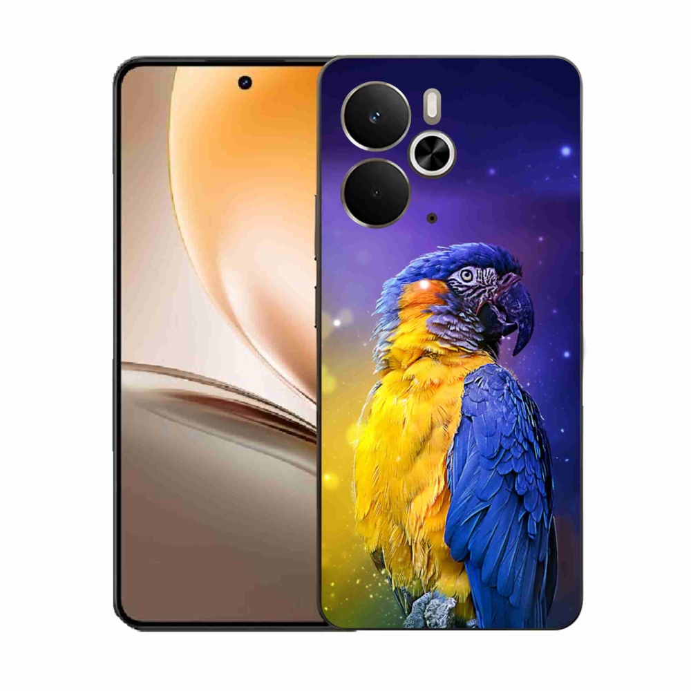 Gelový kryt mmCase na Realme 14 5G - papoušek ara 1