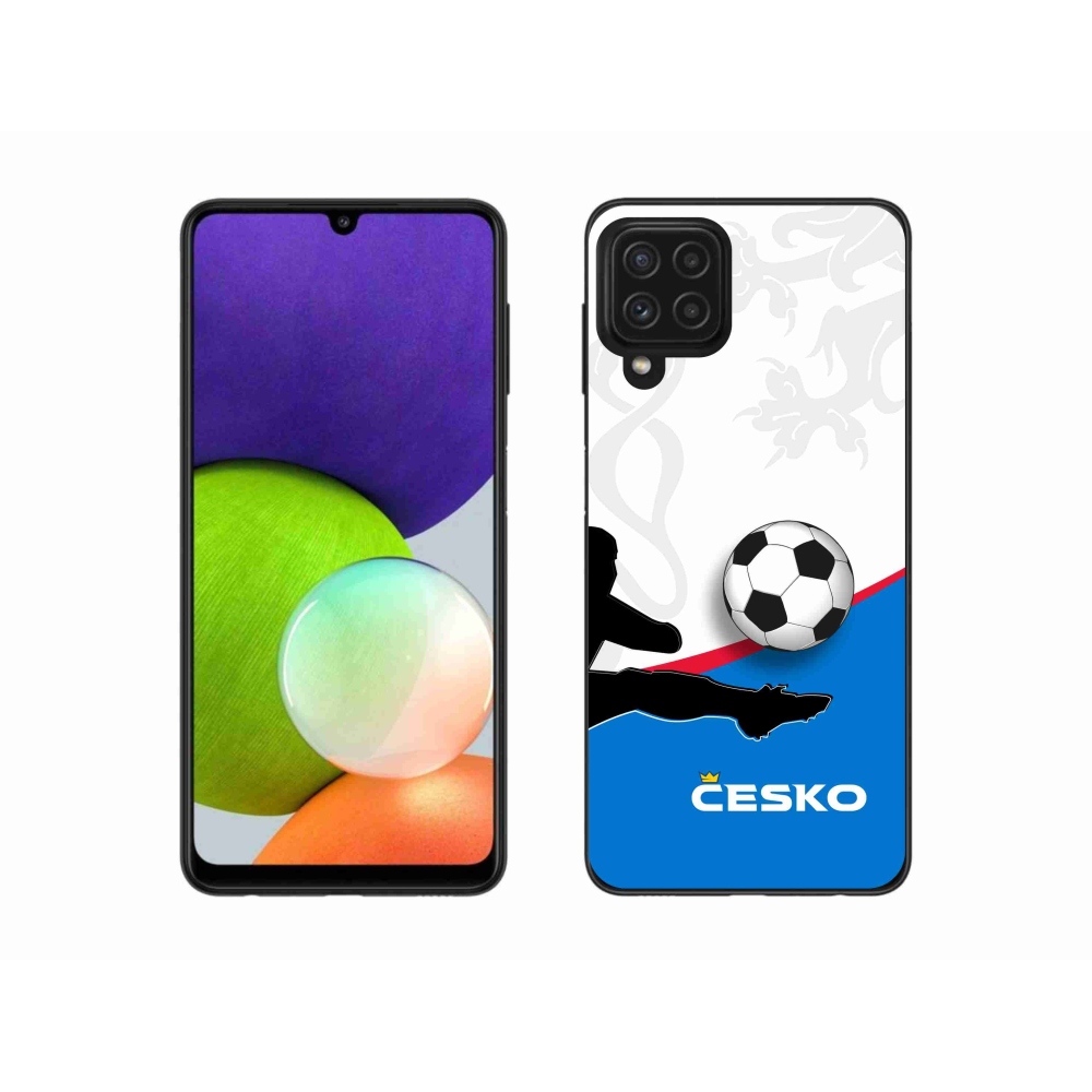 Gelový kryt mmCase na Samsung Galaxy A22 4G - fotbal Česko 3