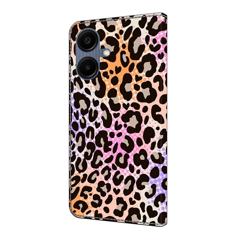 Smooth knížkové pouzdro na Samsung Galaxy A07 4G - leopardí vzor