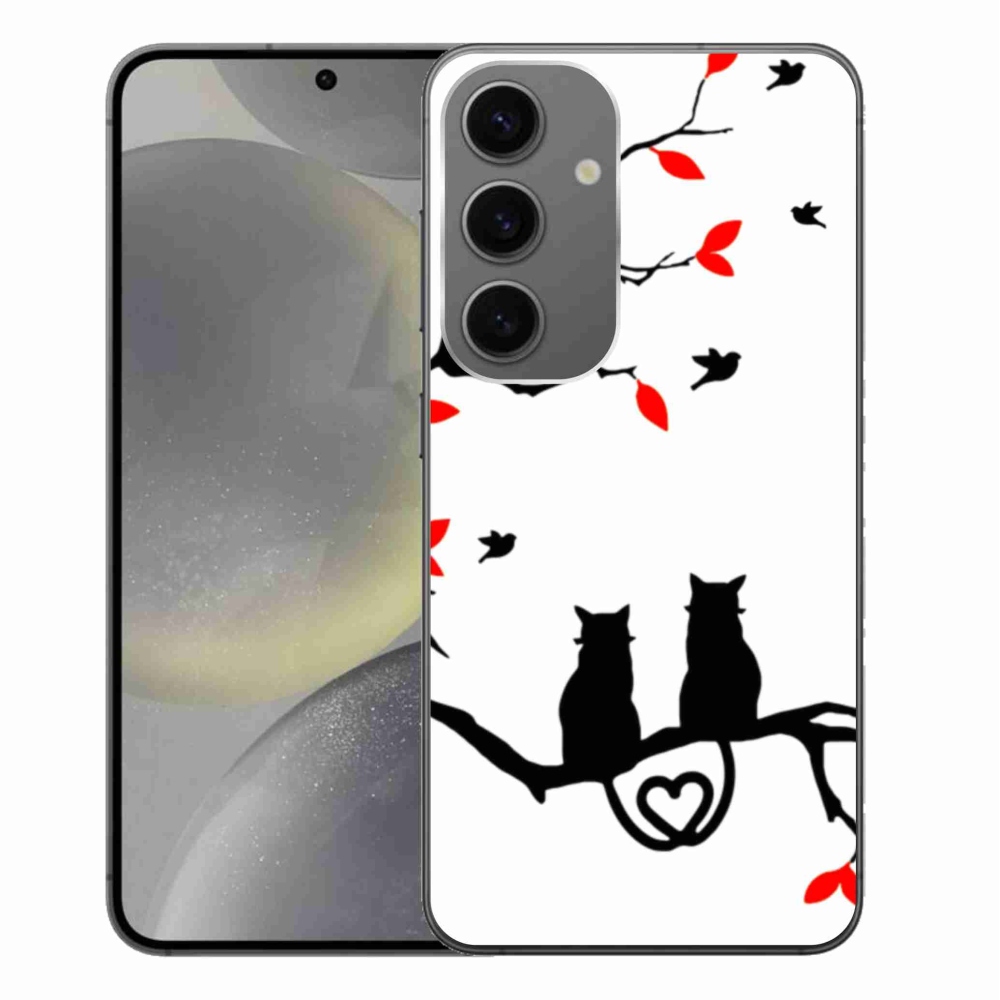 Gelový kryt mmCase na Samsung Galaxy S24+ - kočičí láska