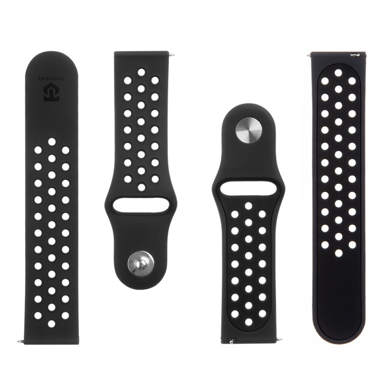 Tactical 234 Double Silikonový Řemínek 22mm Black