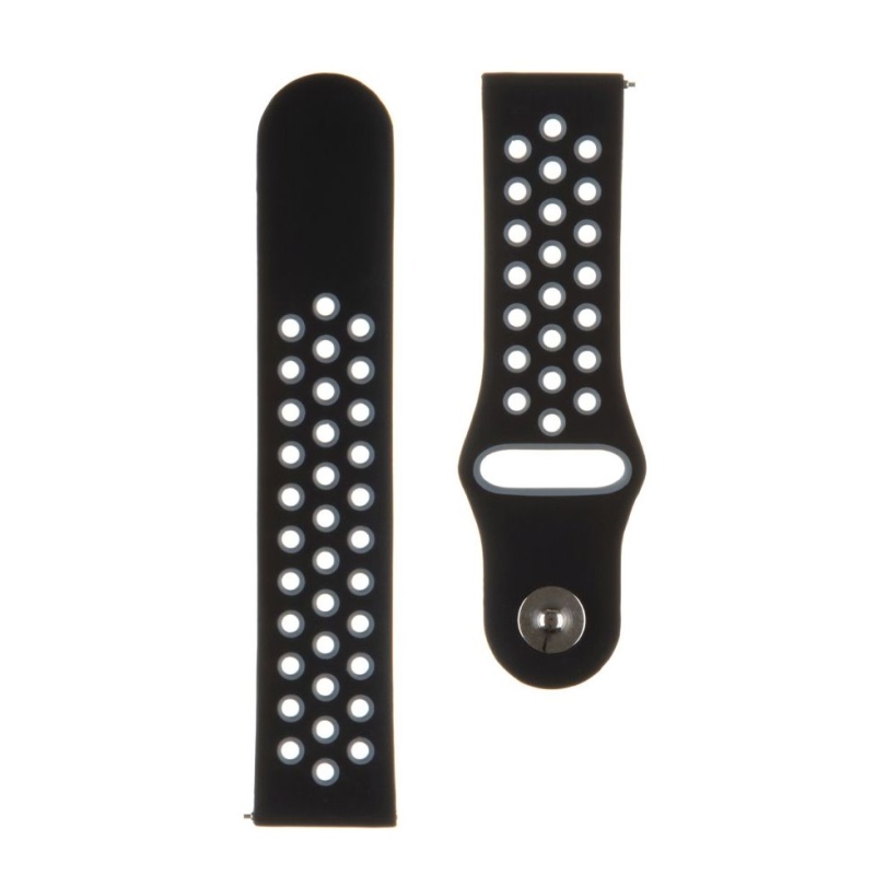 Tactical 267 Double Silikonový Řemínek 22mm Black/Grey