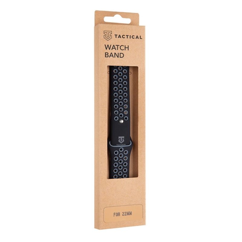 Tactical 267 Double Silikonový Řemínek 22mm Black/Grey