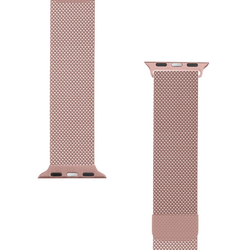 Tactical 349 Loop Magnetický Kovový Řemínek pro Apple Watch 1/2/3/4/5/6/7/8/9/SE 38/40/41mm Rose