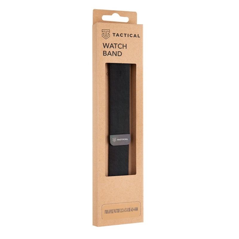 Tactical 351 Loop Magnetický Kovový Řemínek pro Apple Watch 1/2/3/4/5/6/7/8/9/SE 42/44/45mm Black