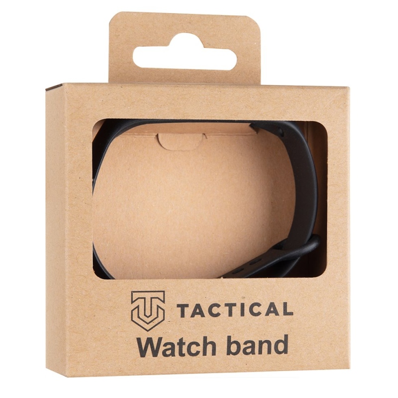 Tactical 513 Silikonový Řemínek pro Xiaomi Mi Band 3/4 Black