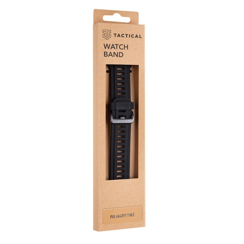 Tactical 606 Silikonový Řemínek pro Amazfit T-Rex/T-Rex Pro Black