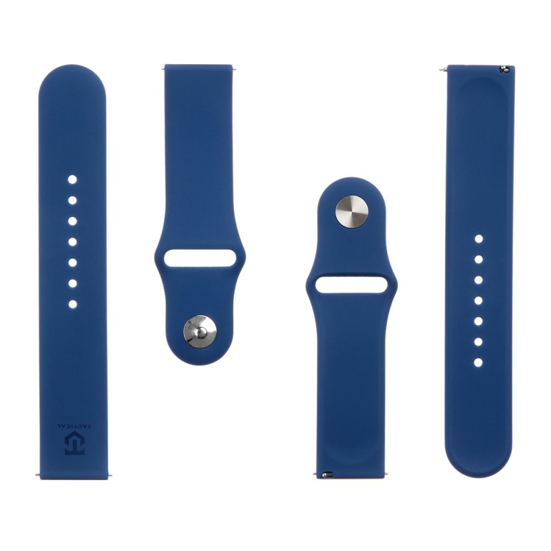 Tactical 614 Silikonový Řemínek 22mm Dark Blue
