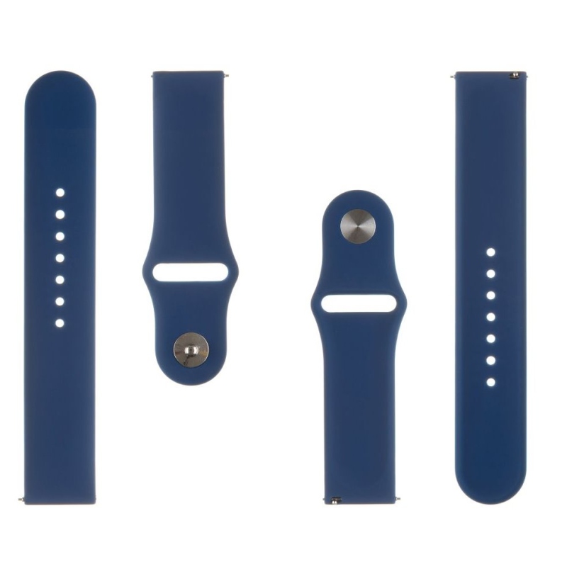 Tactical 614 Silikonový Řemínek 22mm Dark Blue