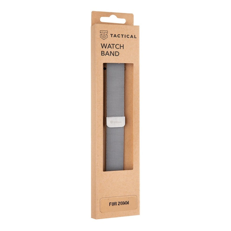 Tactical 640 Loop Magnetický Kovový Řemínek 20mm Silver