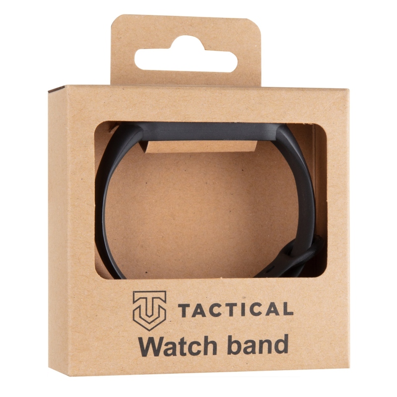 Tactical 661 Silikonový Řemínek pro Xiaomi Mi Band 5/6 Black