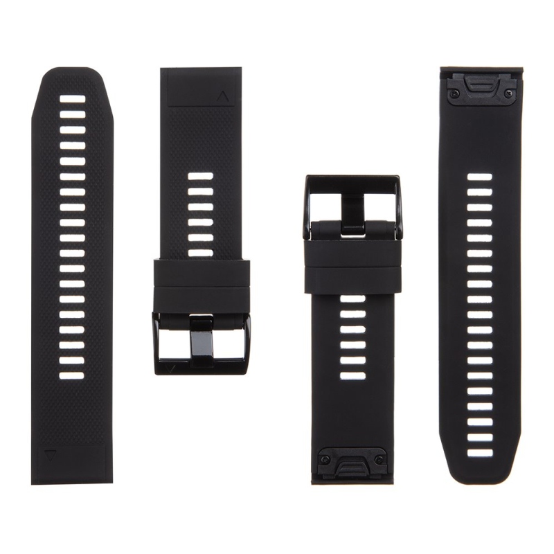 Tactical 668 Silikonový Řemínek pro Garmin Fenix 5X/6X/7X QuickFit 26mm Black