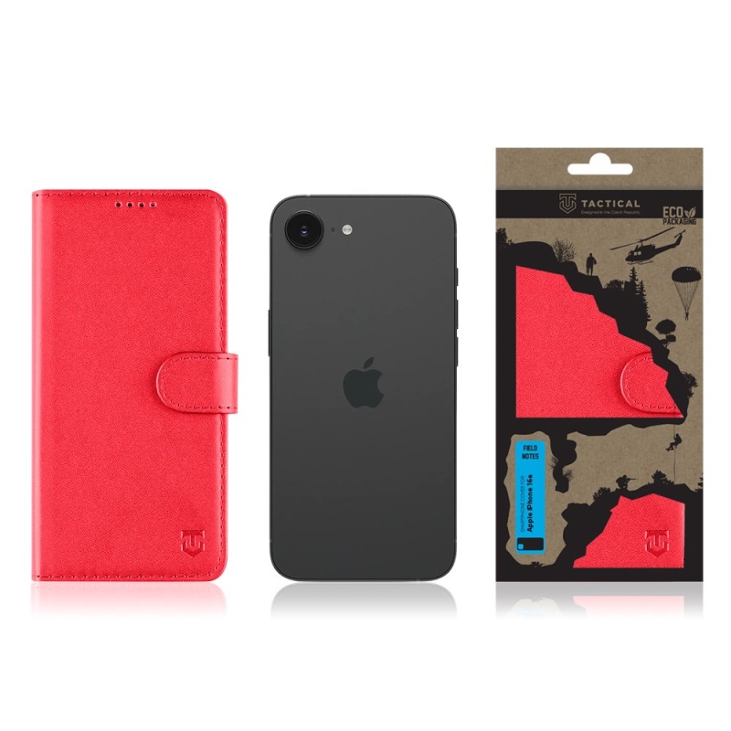Tactical Field Notes pro Apple iPhone SE4 Red