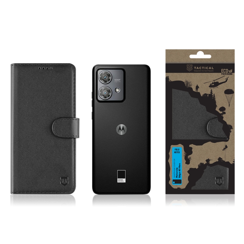 Tactical Field Notes pro Motorola Edge 40 Neo Black