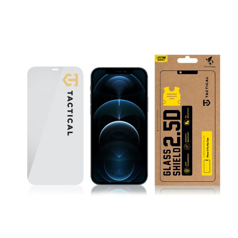 Tactical Glass Shield 2.5D sklo pro Apple iPhone 12 Pro Max Clear