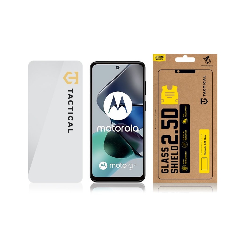Tactical Glass Shield 2.5D sklo pro Motorola G23 Clear 