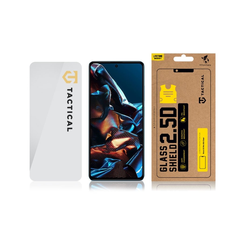 Tactical Glass Shield 2.5D sklo pro Poco X5 Pro 5G Clear 