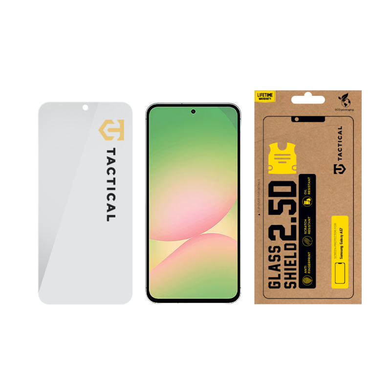 Tactical Glass Shield 2.5D sklo pro Samsung Galaxy A57 Clear