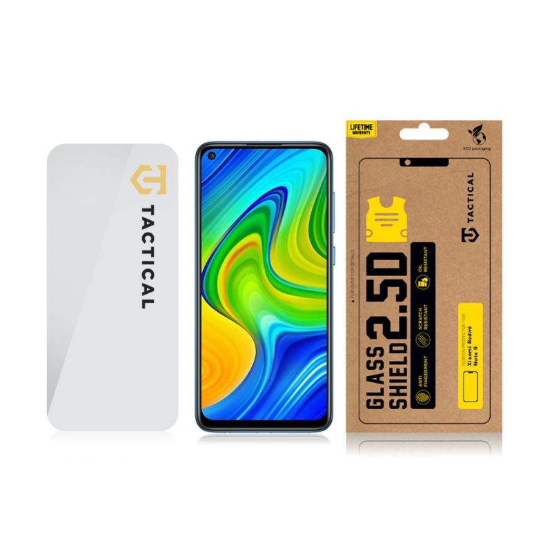 Tactical Glass Shield 2.5D sklo pro Xiaomi Redmi Note 9 Clear 
