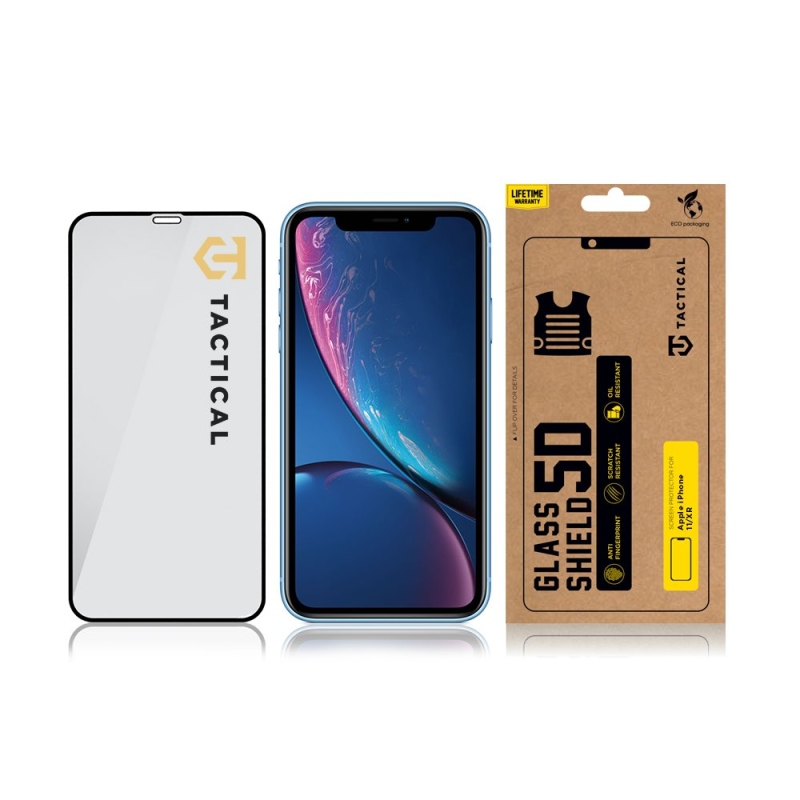 Tactical Glass Shield 5D sklo pro Apple iPhone 11/XR Black 