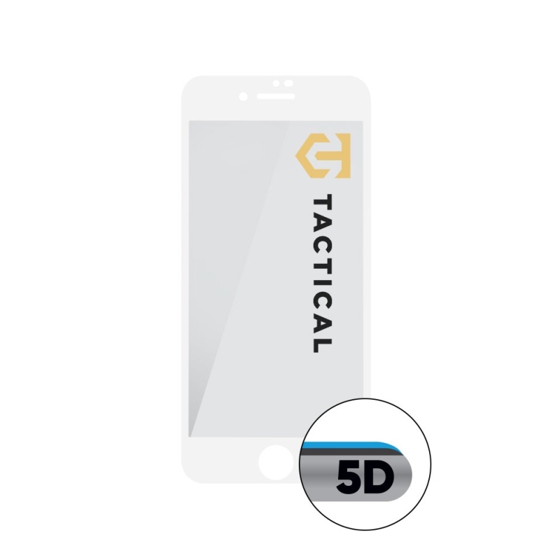 Tactical Glass Shield 5D sklo pro Apple iPhone 7/8/SE2020/SE2022 White 
