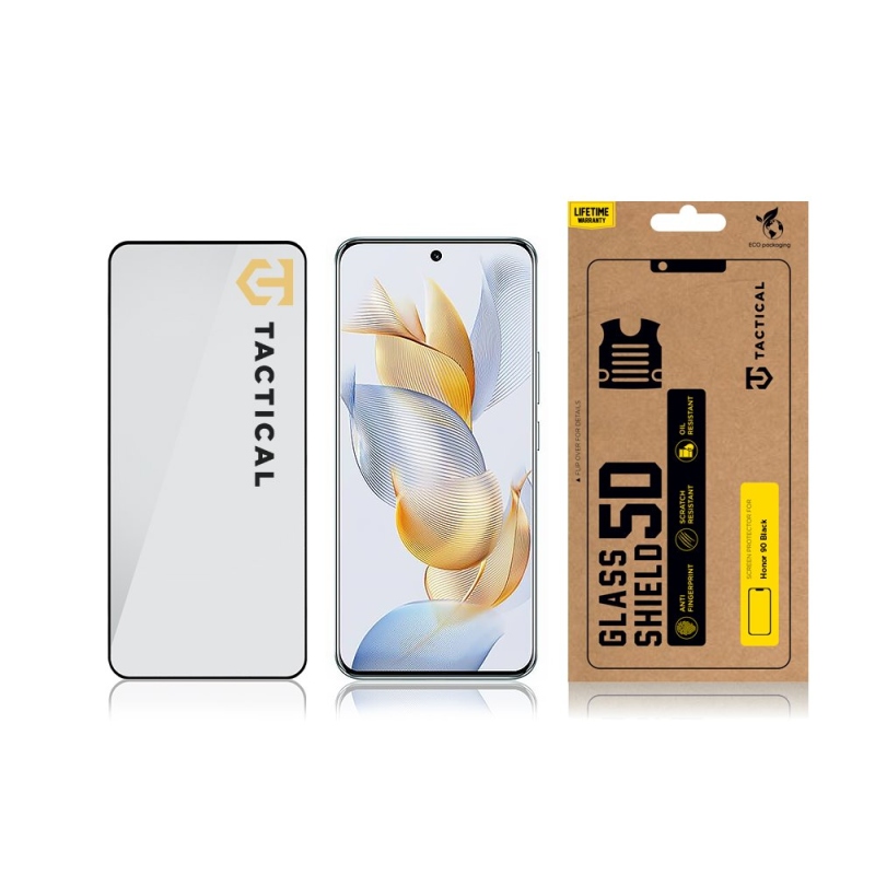 Tactical Glass Shield 5D sklo pro Honor 90 Black 