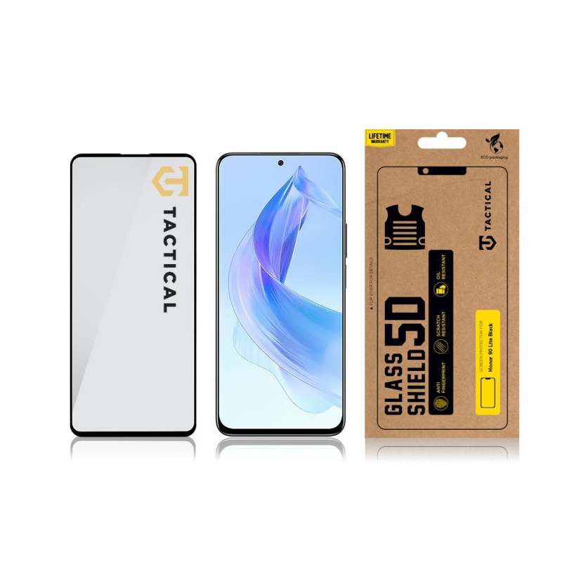 Tactical Glass Shield 5D sklo pro Honor 90 Lite Black 