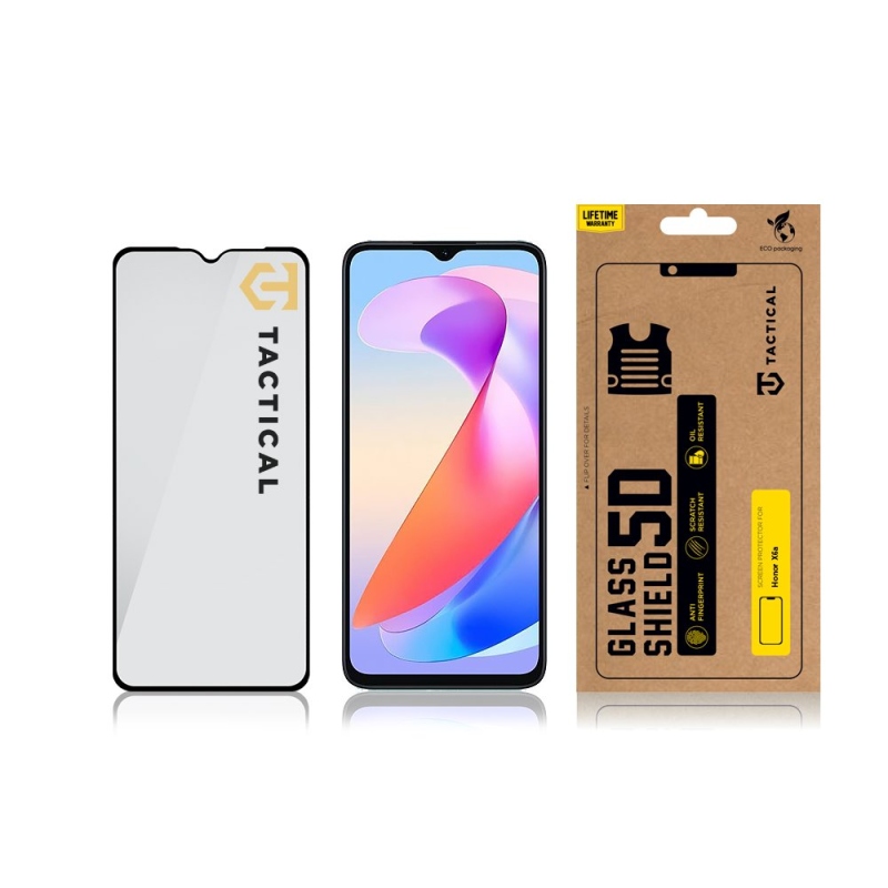 Tactical Glass Shield 5D sklo pro Honor X6a Black 