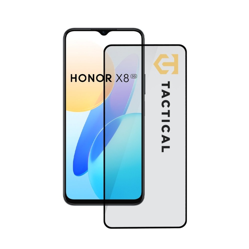 Tactical Glass Shield 5D sklo pro Honor X8 5G/X6 4G/70 Lite Black 