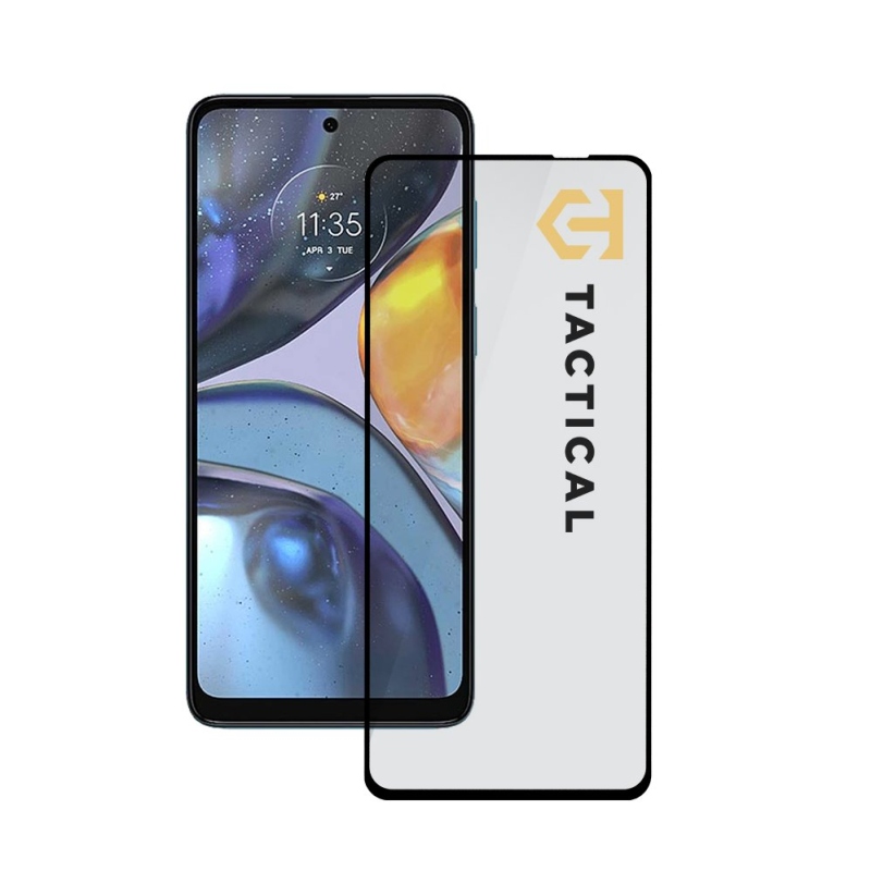 Tactical Glass Shield 5D sklo pro Motorola E32/E32s/G22 Black 