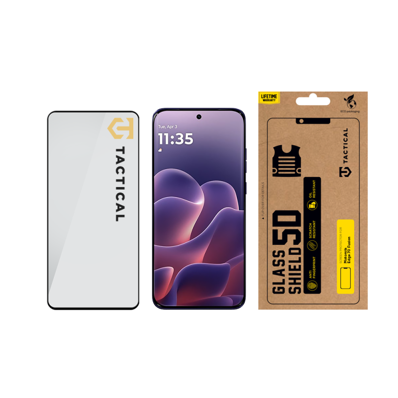 Tactical Glass Shield 5D sklo pro Motorola Edge 70 Fusion Black 