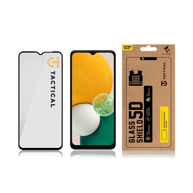 Tactical Glass Shield 5D sklo pro Samsung Galaxy A13 4G/5G/A04s Black 