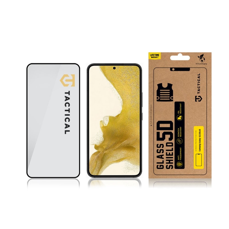 Tactical Glass Shield 5D sklo pro Samsung Galaxy S22 Black