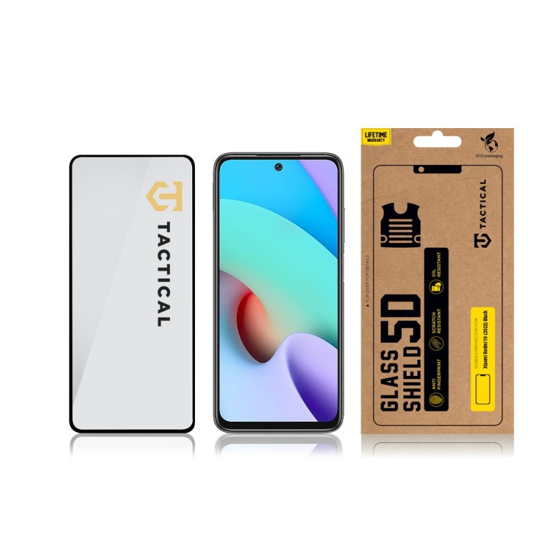Tactical Glass Shield 5D sklo pro Xiaomi Redmi 10 (2022) Black