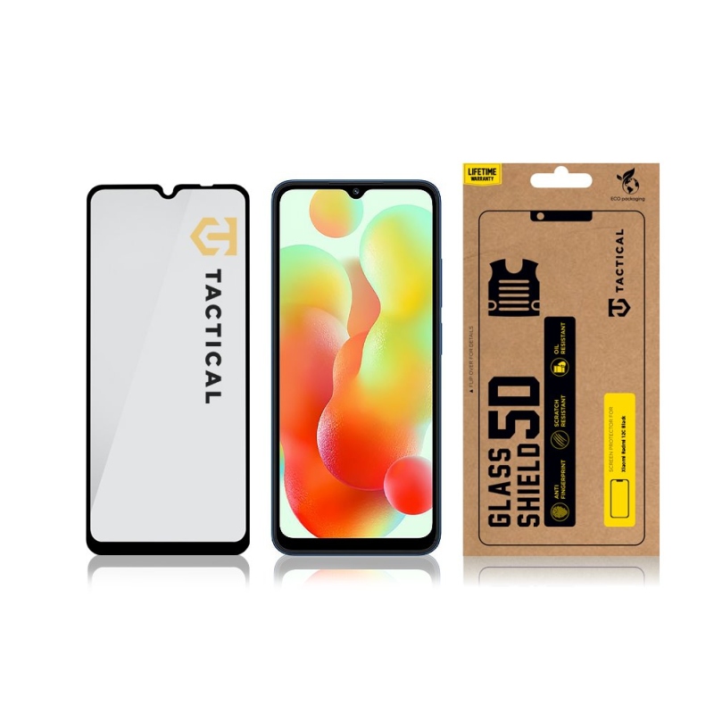 Tactical Glass Shield 5D sklo pro Xiaomi Redmi 12C Black