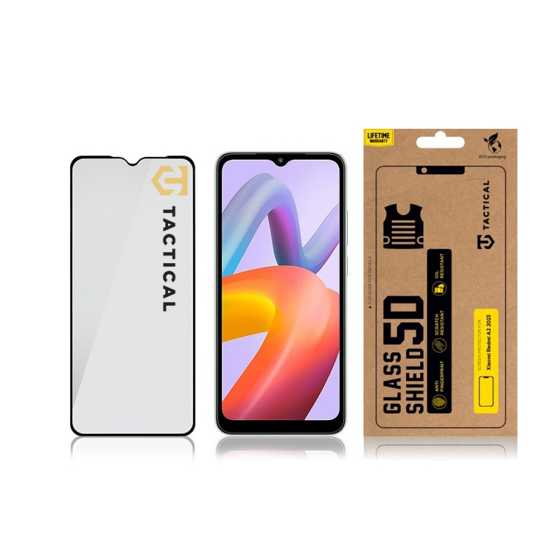 Tactical Glass Shield 5D sklo pro Xiaomi Redmi A2 2023 Black