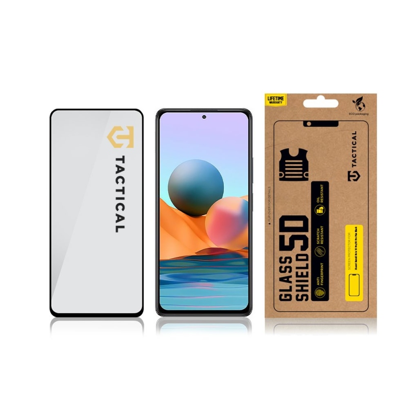 Tactical Glass Shield 5D sklo pro Xiaomi Redmi Note 10 Pro/10 Pro Max Black 