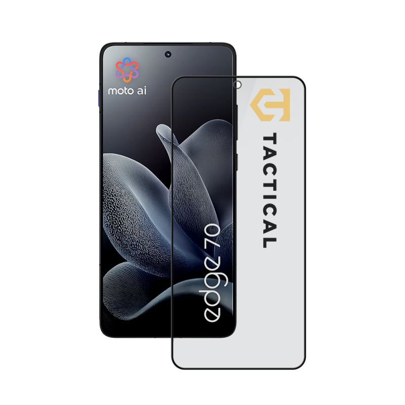 Tactical Glass Shield Privacy Stealth 5D sklo pro Motorola Edge 70 Black
