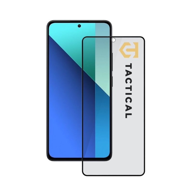 Tactical Glass Shield Privacy Stealth 5D sklo pro Xiaomi Redmi Note 13 4G/5G/14S Black 