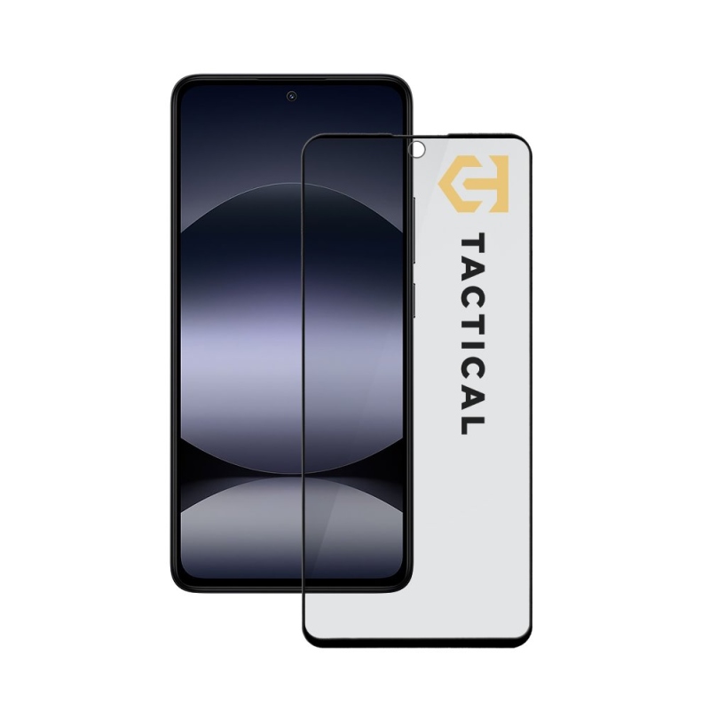 Tactical Glass Shield Privacy Stealth 5D sklo pro Xiaomi Redmi Note 14 4G/5G/Poco X7 Pro 5G Black  