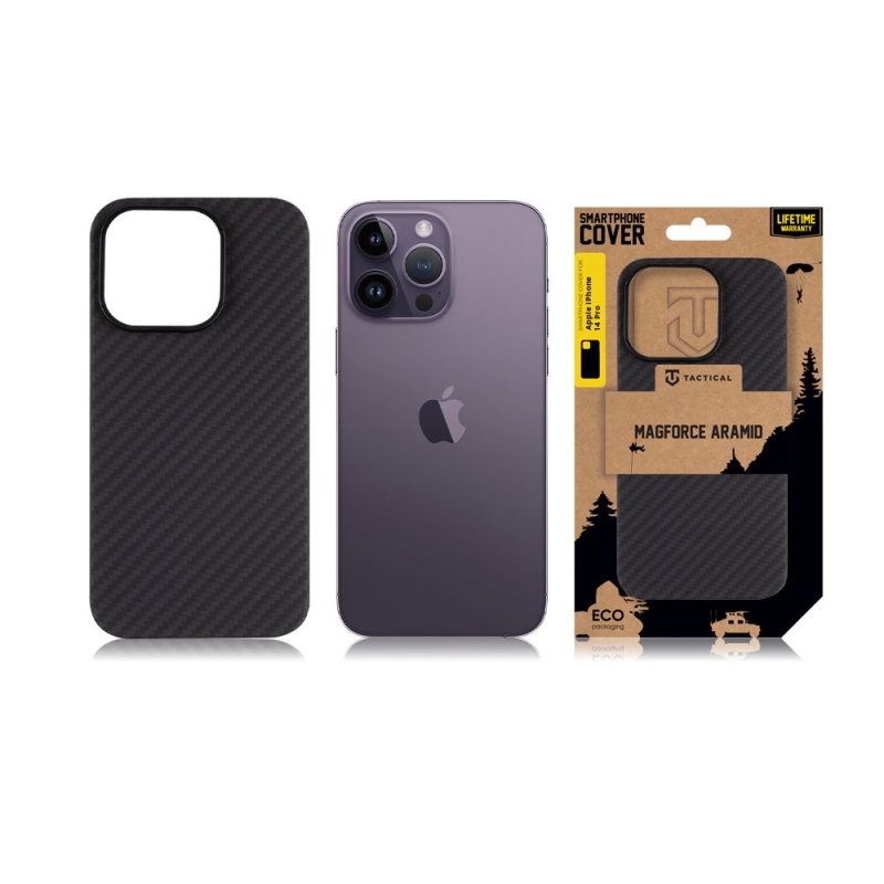 Tactical MagForce Aramid Kryt pro Apple iPhone 14 Pro Black