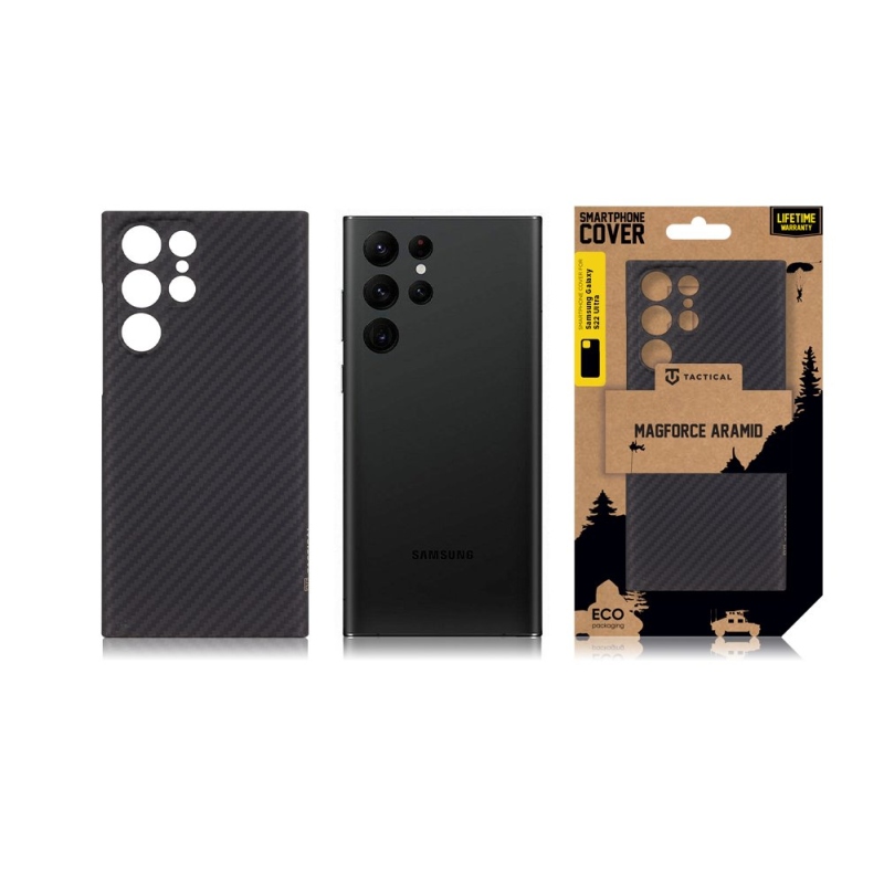 Tactical MagForce Aramid Kryt pro Samsung Galaxy S22 Ultra Black