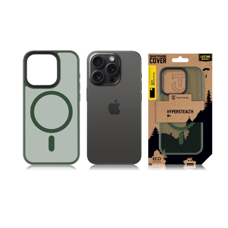 Tactical MagForce Hyperstealth Kryt pro iPhone 15 Pro Forest Green