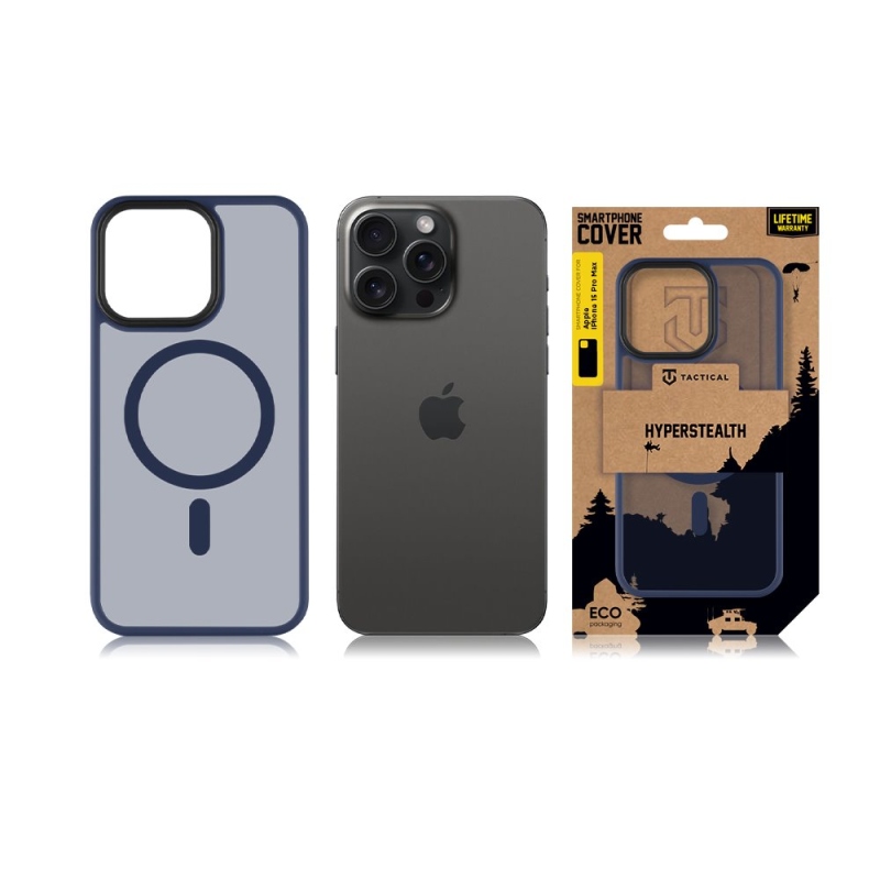 Tactical MagForce Hyperstealth Kryt pro iPhone 15 Pro Max Deep Blue
