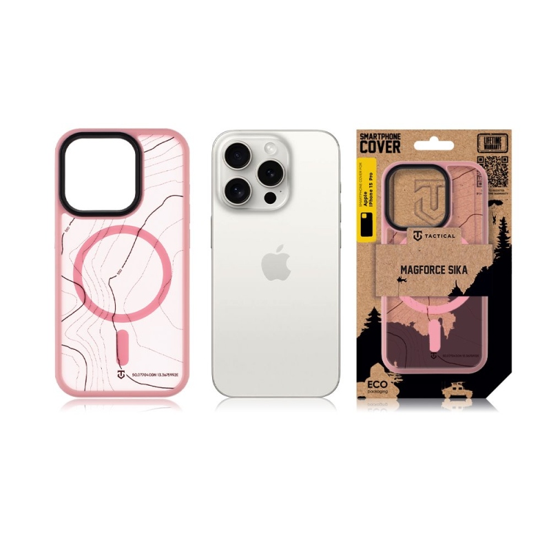 Tactical MagForce Hyperstealth Sika Kryt pro iPhone 15 Pro Pink Panther