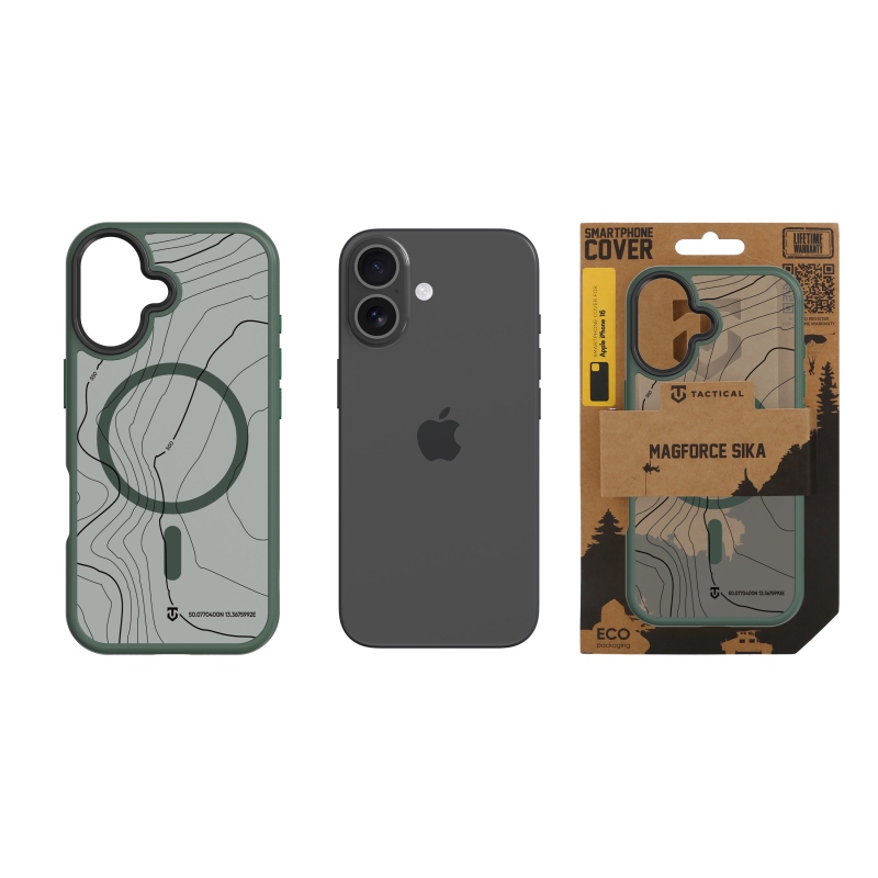 Tactical MagForce Hyperstealth Sika Kryt pro iPhone 16 Forest Green