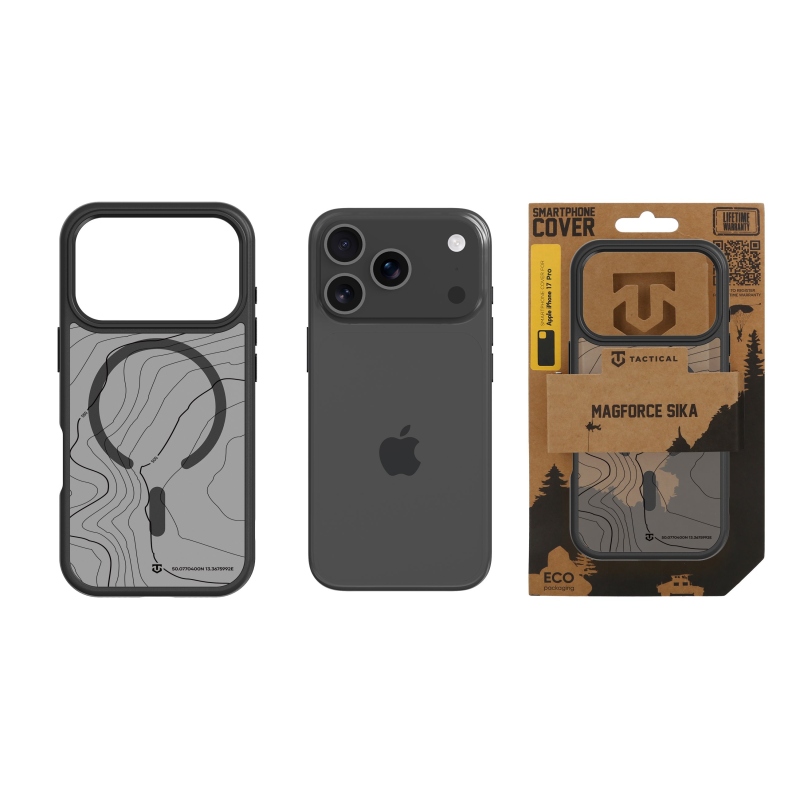 Tactical MagForce Hyperstealth Sika Kryt pro iPhone 17 Pro Asphalt
