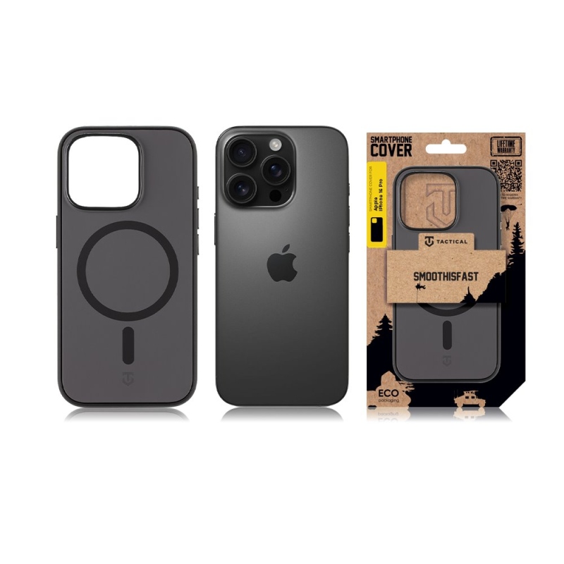 Tactical MagForce SmoothIsFast Kryt pro Apple iPhone 16 Pro Asphalt