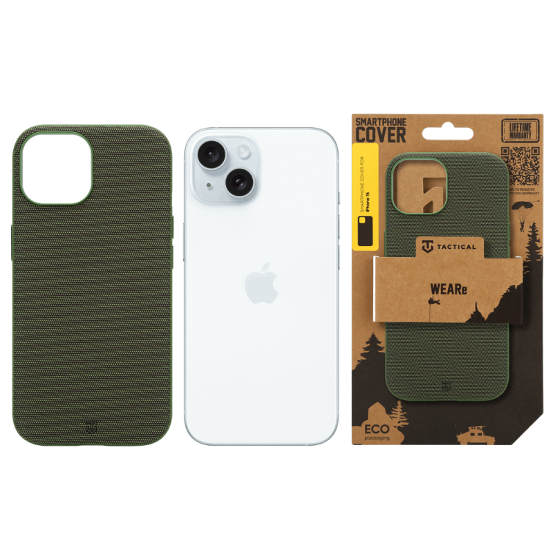 Tactical MagForce WEARe Kryt pro Apple iPhone 15 Forest Green
